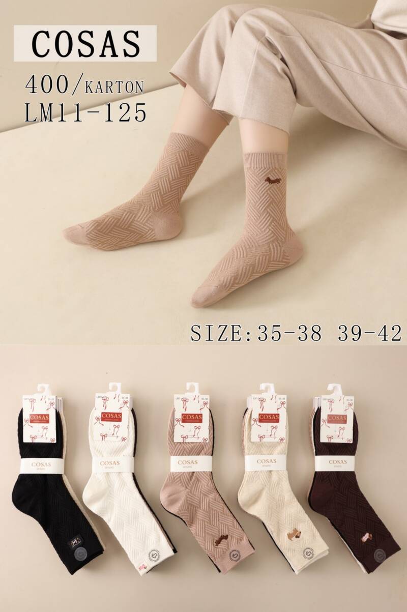 Skarpety damskie Roz 35-42, Mix kolor Paczka 40 szt